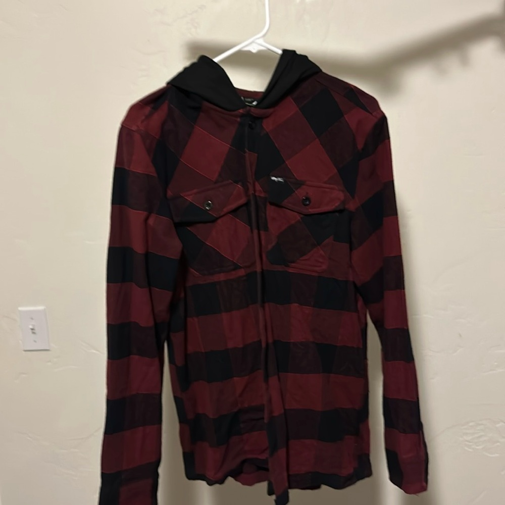 LRG button up with hood